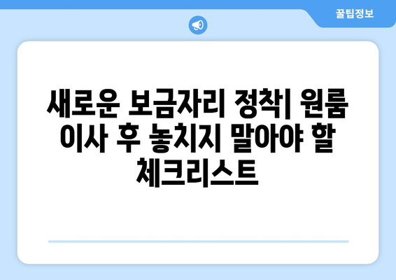 대전 서구 내동 원룸 이사, 짐싸기부터 새집 정착까지 완벽 가이드 | 원룸 이사 꿀팁, 비용 절약, 이삿짐센터 추천