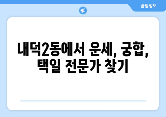 청주시 청원구 내덕2동 사주 명소 추천| 운세, 궁합, 택일 전문가 찾기 | 청주 사주, 운세, 궁합