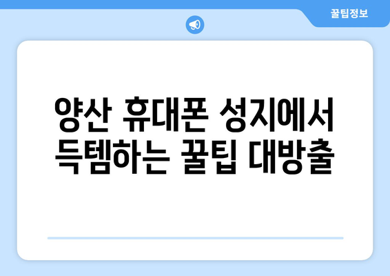 경상남도 양산시 양주동 휴대폰 성지 좌표| 핫딜 찾는 꿀팁 | 양산 휴대폰, 최저가, 좌표, 성지 정보