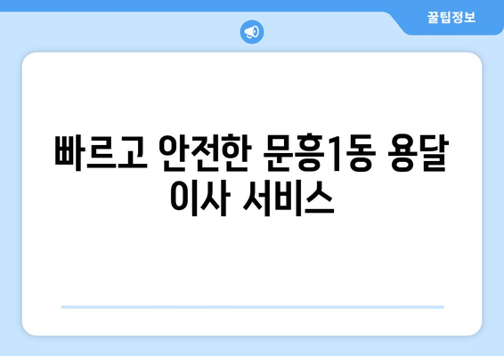 광주 북구 문흥1동 용달이사 전문 업체 추천 | 저렴하고 안전한 이사, 지금 바로 확인하세요!