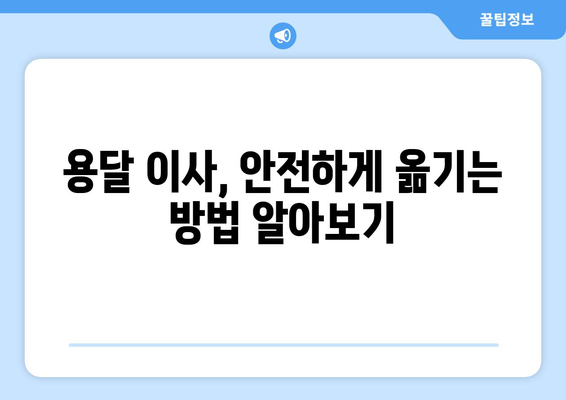 시흥 정왕본동 용달 이사, 저렴하고 안전하게 옮기는 방법 | 용달 이사 비용, 업체 추천, 짐싸기 팁