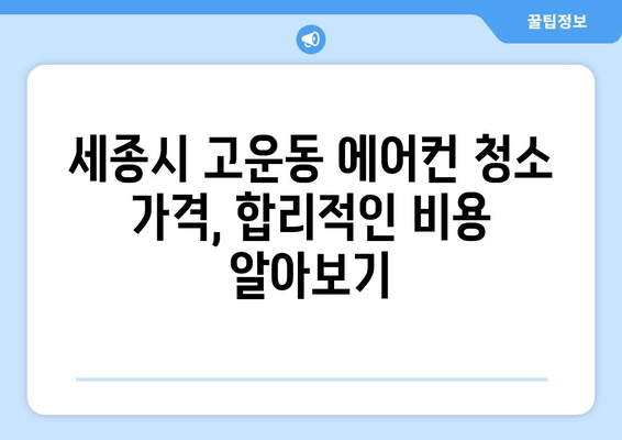 세종시 고운동 에어컨 청소| 깨끗한 공기를 위한 완벽 가이드 | 세종특별자치시, 에어컨 청소 업체, 가격, 비용