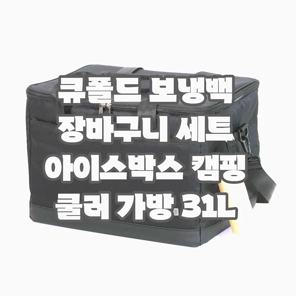 큐폴드 보냉백 장바구니 세트 아이스박스 캠핑 쿨러 가방 31L 이미지 1 큐폴드 보냉백 장바구니 세트 아이스박스 캠핑 쿨러 가방 31L 이미지 1
