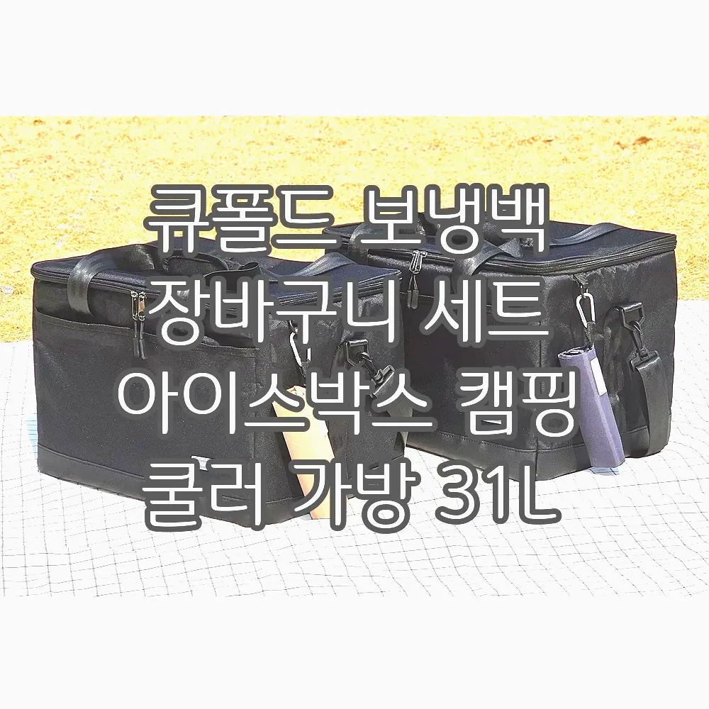 큐폴드 보냉백 장바구니 세트 아이스박스 캠핑 쿨러 가방 31L 이미지 2 큐폴드 보냉백 장바구니 세트 아이스박스 캠핑 쿨러 가방 31L 이미지 2