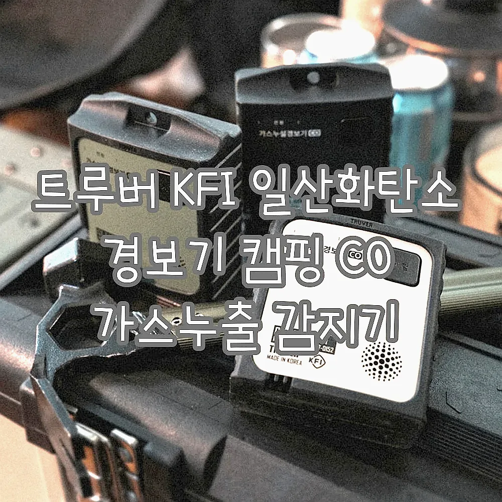 트루버 KFI 일산화탄소 경보기 캠핑 CO 가스누출 감지기 이미지 3